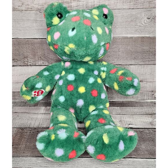 Build-A-Bear Workshop BAB Christmas Frog Plush Stuffed Animal TEDDY BEAR Gift - Picture 4 of 8